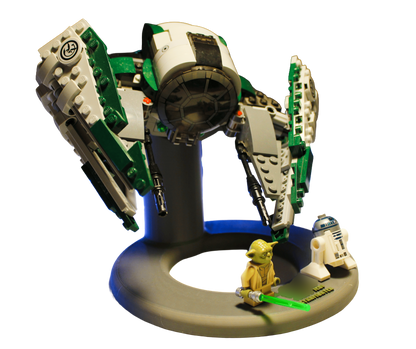 Support d’exposition LEGO Star Wars - 75360-75168 Yoda's Jedi Starfighter