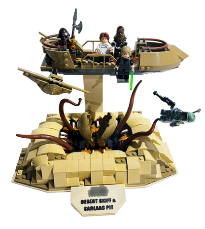 Support d’exposition LEGO Star Wars - 75396 Desert Skiff & Sarlacc Pit