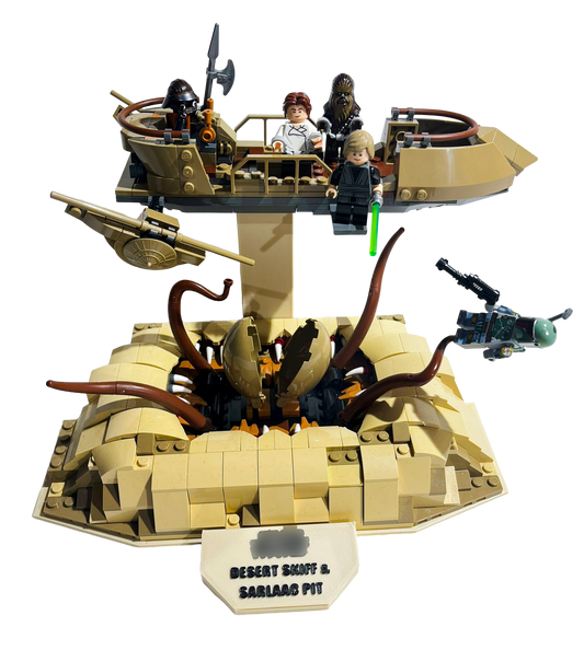 Support d’exposition LEGO Star Wars - 75396 Desert Skiff & Sarlacc Pit