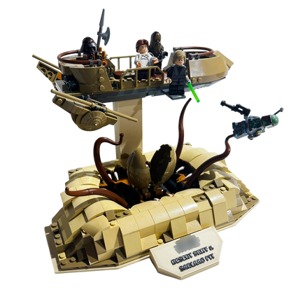 Support d’exposition LEGO Star Wars - 75396 Desert Skiff & Sarlacc Pit