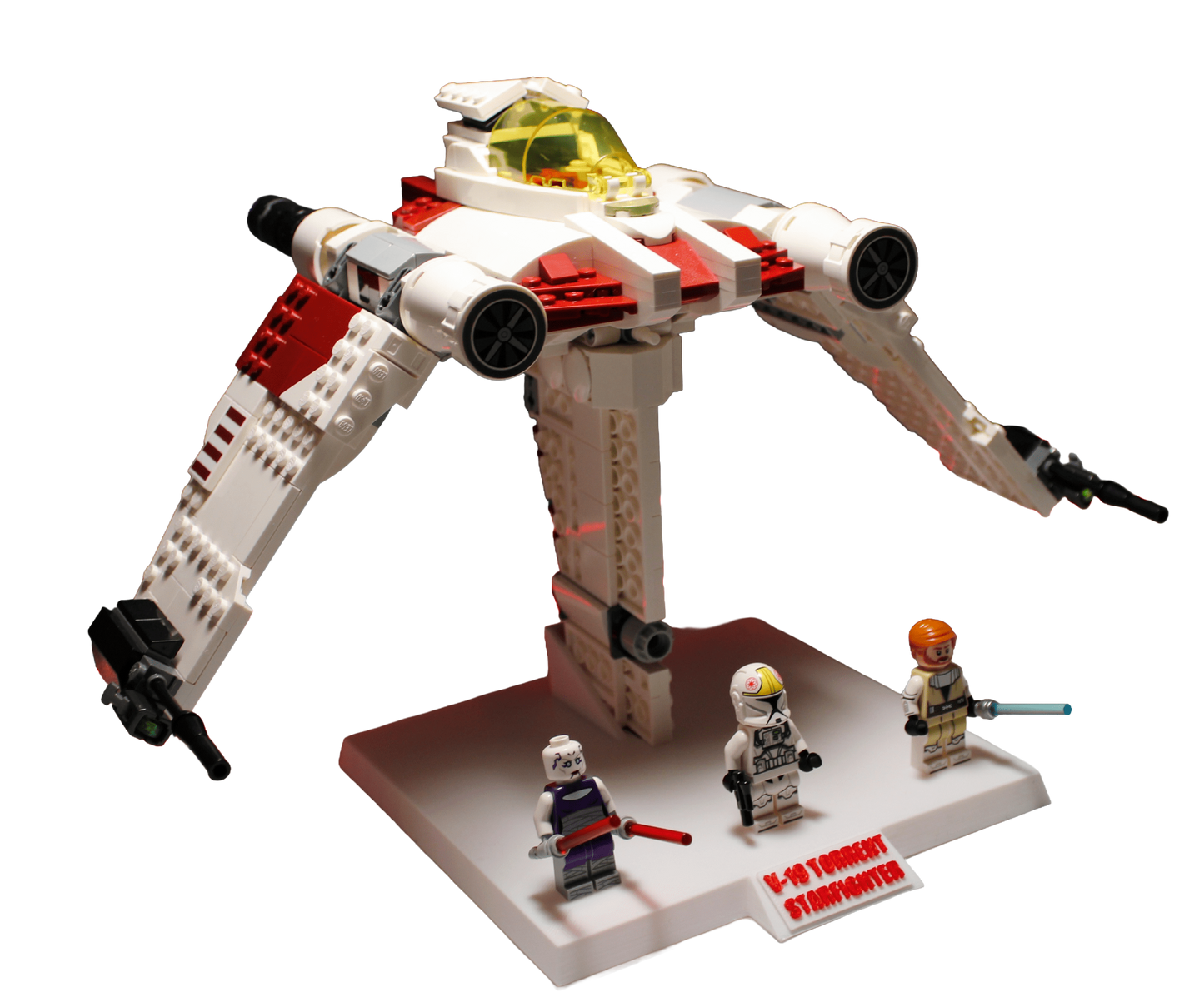 Support d’exposition LEGO Star Wars - 75432 V-19 Torrent Starfighter