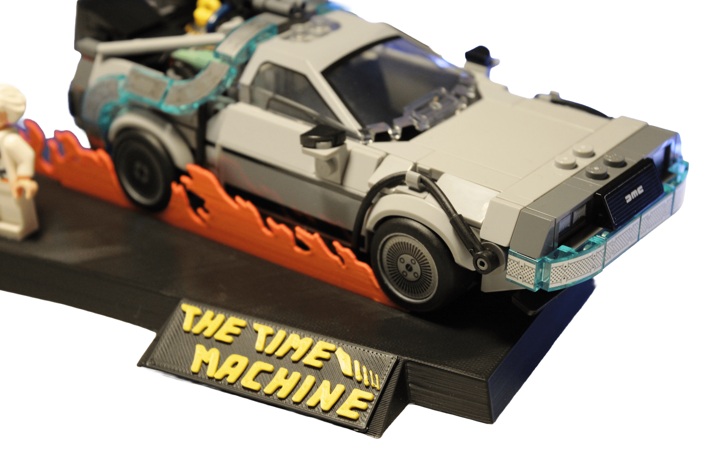 Support d’exposition LEGO Retour vers le Futur Version 1 - 77256 Time Machine From Back to the Future