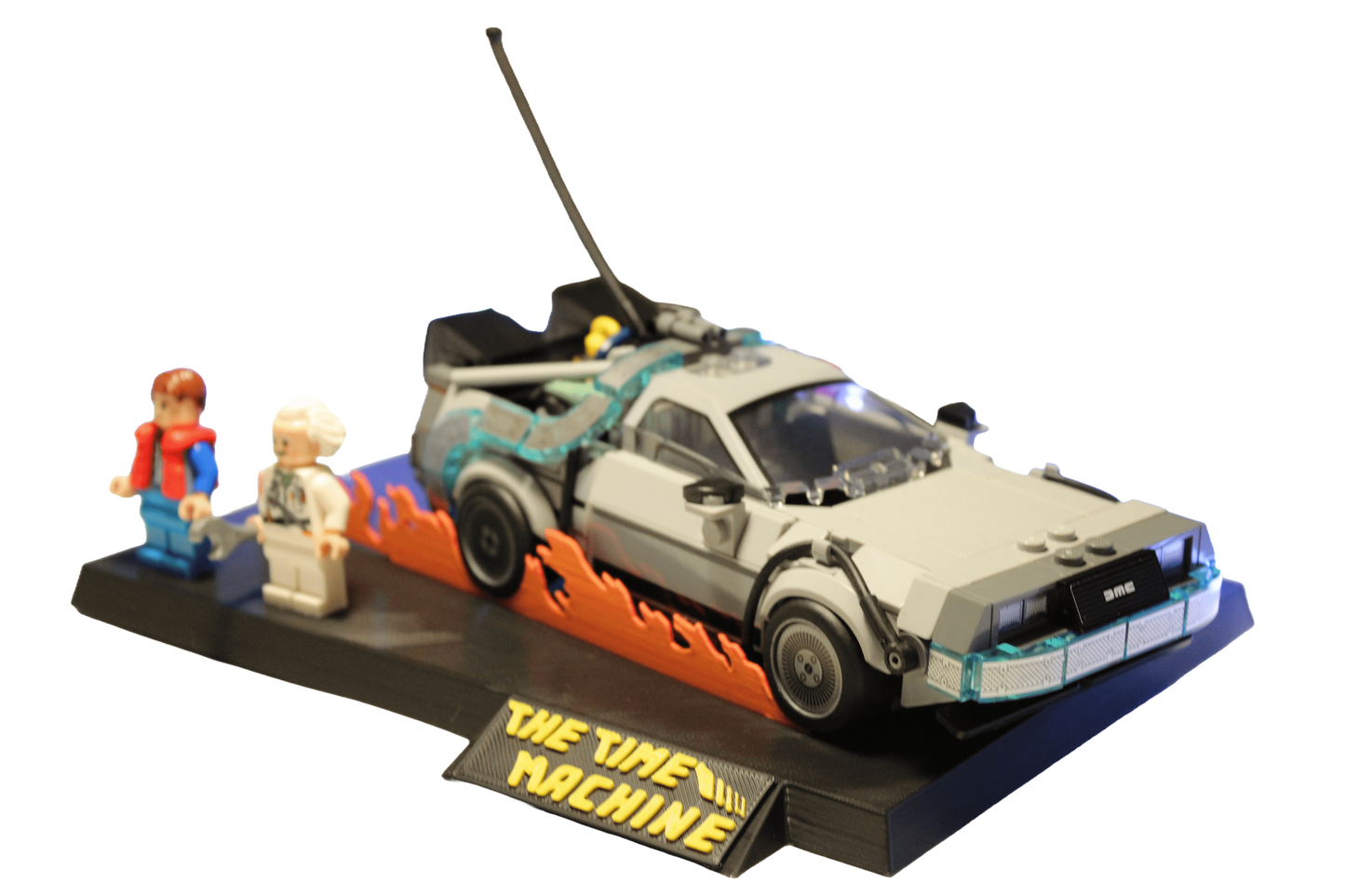 Support d’exposition LEGO Retour vers le Futur Version 1 - 77256 Time Machine From Back to the Future