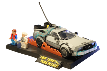 Support d’exposition LEGO Retour vers le Futur Version 1 - 77256 Time Machine From Back to the Future