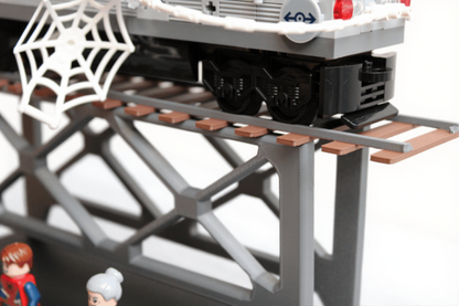Support d’exposition LEGO Marvel - 76321 Spider-Man vs. Doc Ock Subway Train Scene