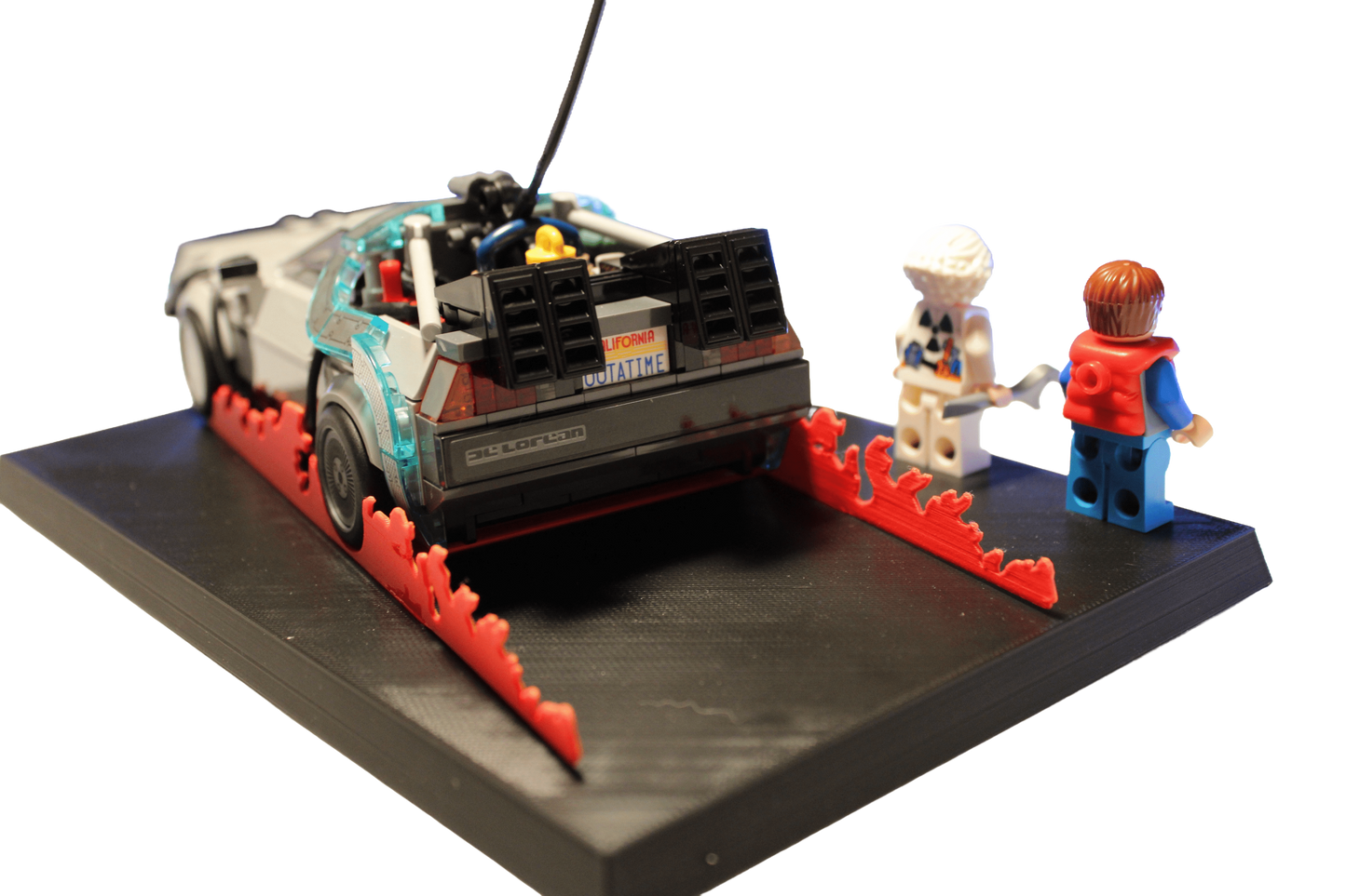 Support d’exposition LEGO Retour vers le Futur Version 1 - 77256 Time Machine From Back to the Future