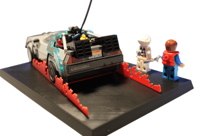 Support d’exposition LEGO Retour vers le Futur Version 1 - 77256 Time Machine From Back to the Future