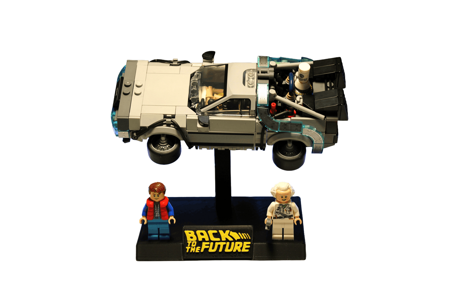 Support d’exposition LEGO Retour vers le Futur Version 2 - 77256 Time Machine From Back to the Future