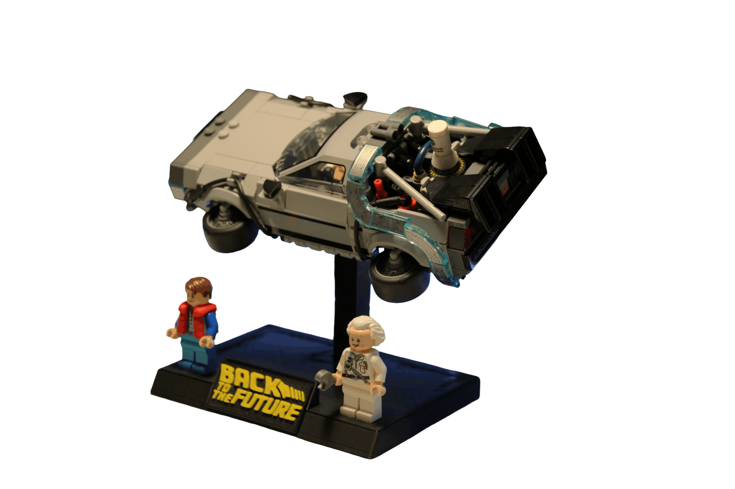 Support d’exposition LEGO Retour vers le Futur Version 2 - 77256 Time Machine From Back to the Future
