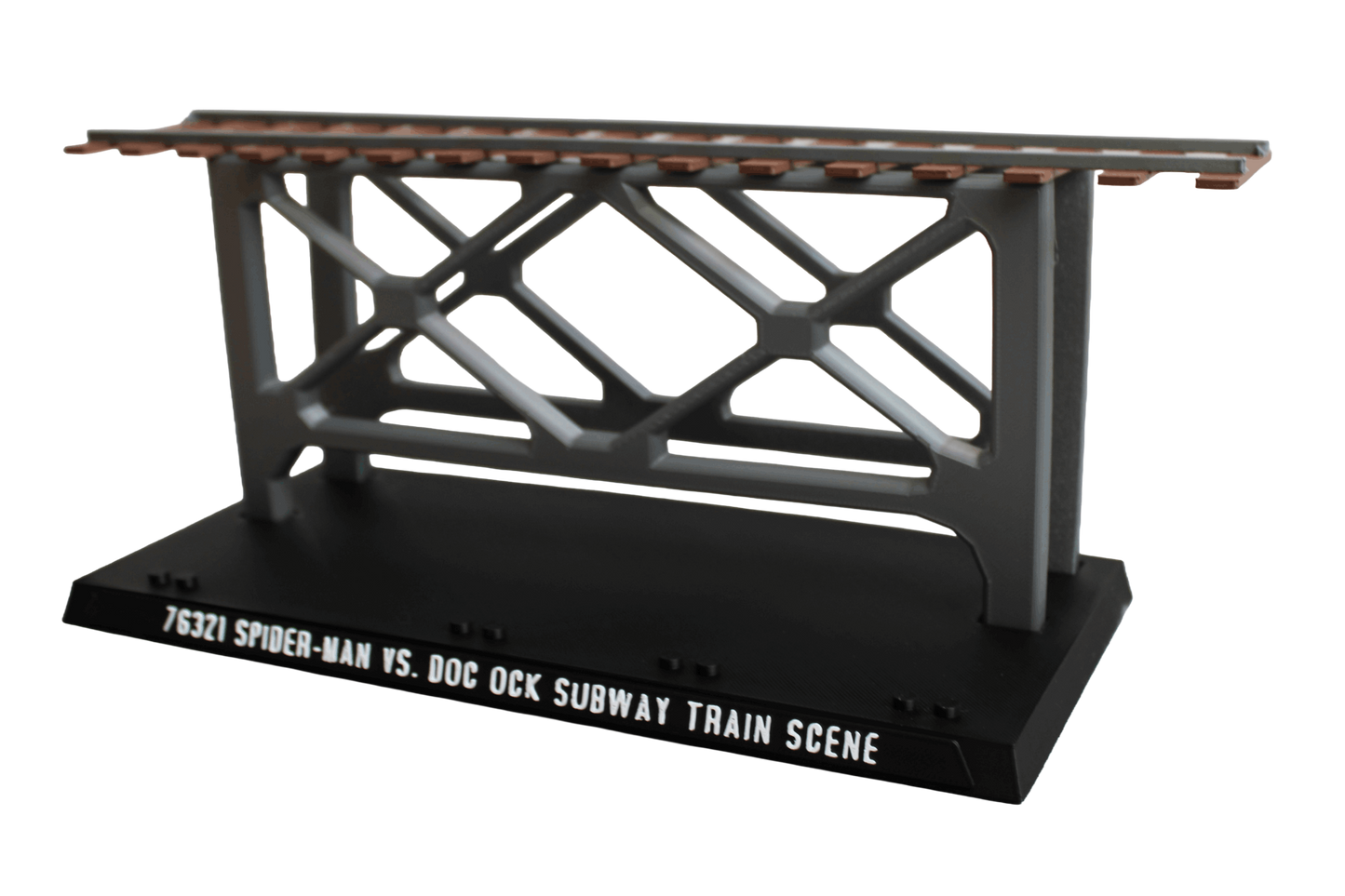 Support d’exposition LEGO Marvel - 76321 Spider-Man vs. Doc Ock Subway Train Scene