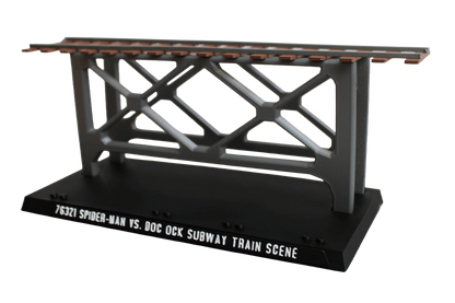 Support d’exposition LEGO Marvel - 76321 Spider-Man vs. Doc Ock Subway Train Scene