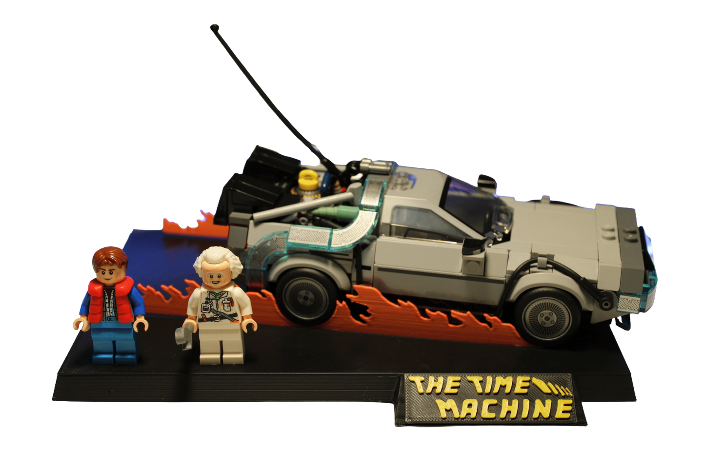 Support d’exposition LEGO Retour vers le Futur Version 1 - 77256 Time Machine From Back to the Future